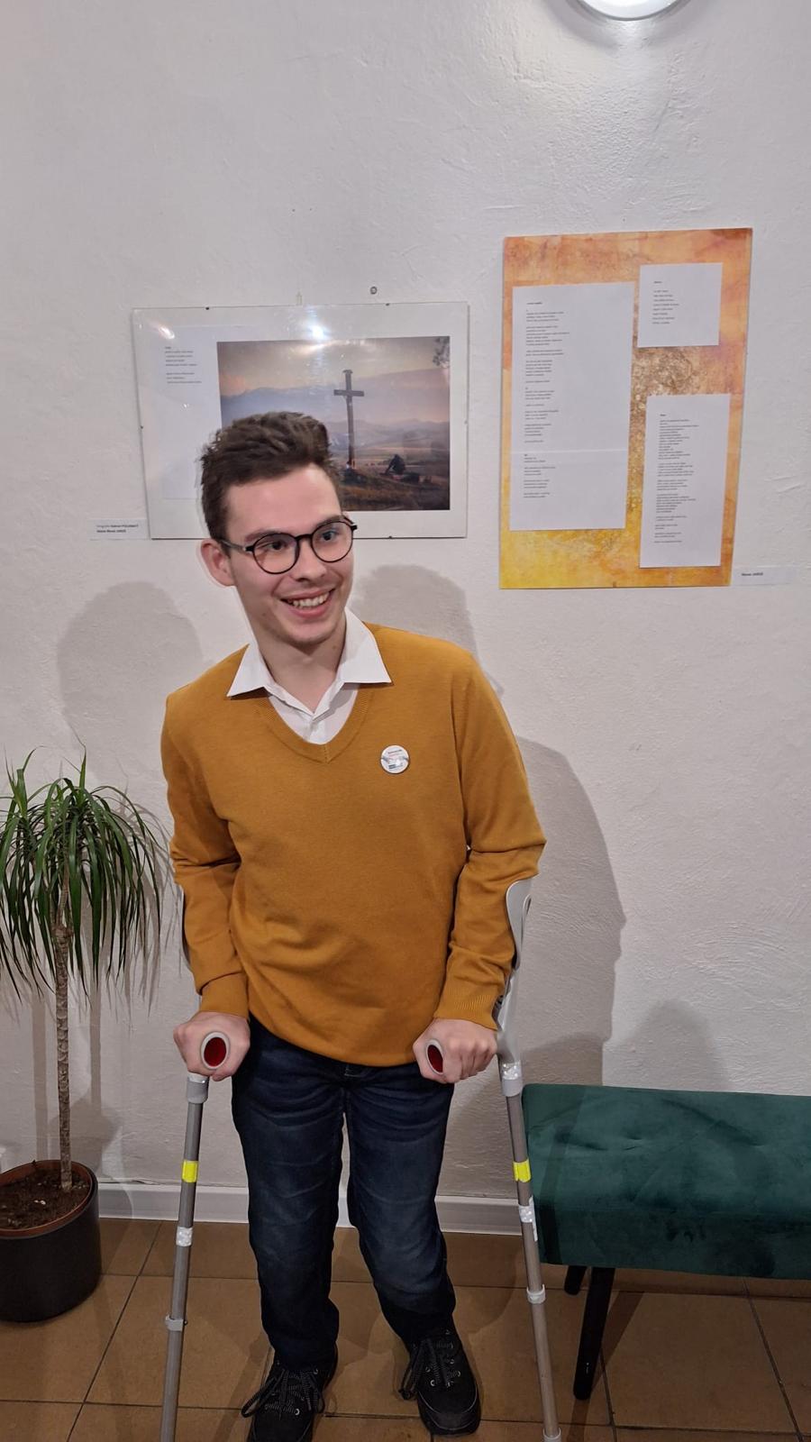 Marek Jaroš pred svojimi básňami
